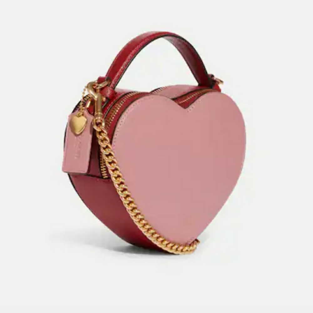 Coach Heart Crossbody In Colorblock - Picture 6 of 8